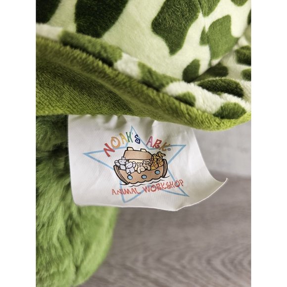Noah Ark Animal Workshop Tellie The Turtle Green Plush Sitting Stuffed Toy 8" - Picture 10 of 10